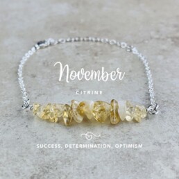 November Birthstone Bracelet, Citrine