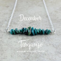 December Birthstone Necklace, Turquoise