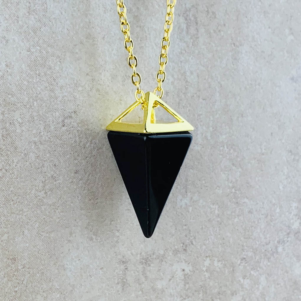 onyx pyramid necklace 2