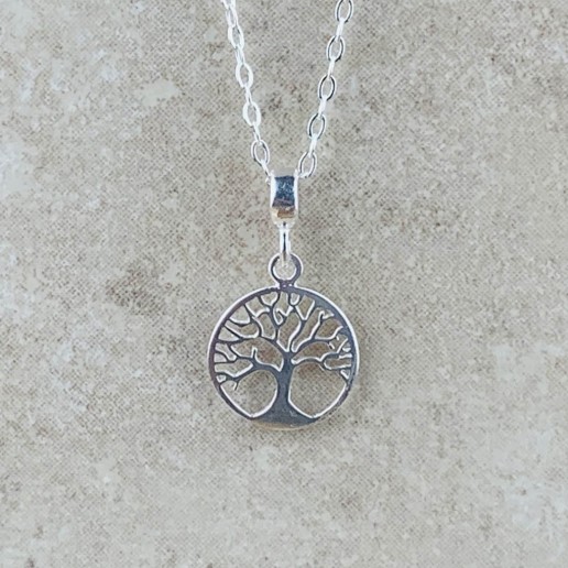Tree of Life Necklace-Sterling Silver