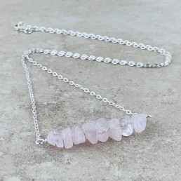Rose quartz Birthstone Necklace