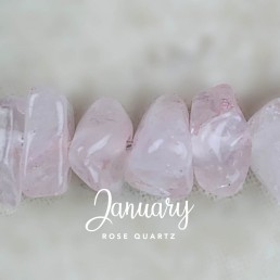 January rose quartz