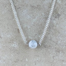 Howlite bead necklace