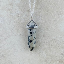Dalmatian point necklace